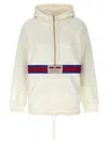Gucci Sweatshirt Aus Baumwolljersey Mit Web In White
