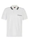 Gucci Men Gg Jacquard Polo Shirt In White