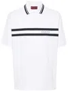 Gucci Ss Polo Stretch Cotton Piquet In White