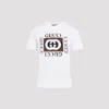 Gucci Interlocking G Printed Cotton T-shirt In White