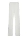 Gucci White Pants With Elastic Drawstring Waist In Tech Fabric Woman In Neutral