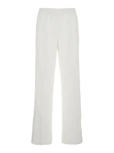 GUCCI WHITE PANTS WITH ELASTIC DRAWSTRING WAIST IN TECH FABRIC WOMAN