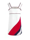 Gucci White Polyester And Cotton Short Dress In White