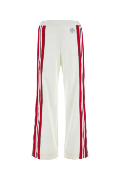 GUCCI WHITE POLYESTER BLEND PANT