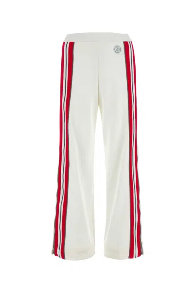 GUCCI WHITE POLYESTER BLEND PANT