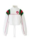 Gucci Jersey Zip Jacket With Web Stripe