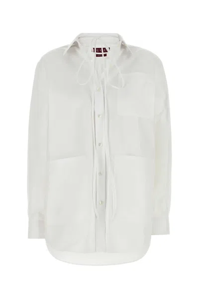 Gucci Poplin Cotton Shirt In White