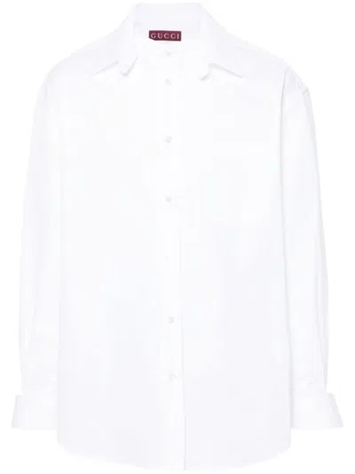 Gucci White Poplin Cotton Shirt