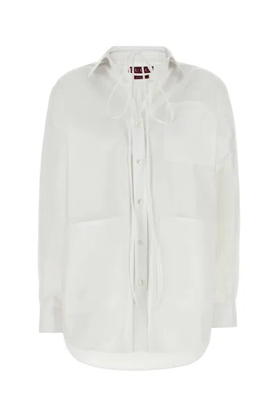 GUCCI WHITE POPLIN SHIRT