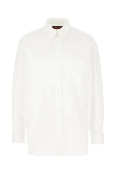 Gucci Cotton Poplin Shirt In White