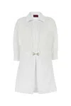 Gucci White Poplin Shirt Dress