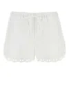 Gucci White Poplin Shorts