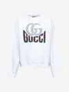 Gucci White Printed Jersey Sweatshirt