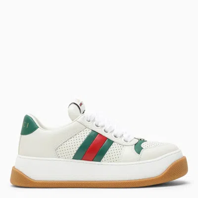 GUCCI GUCCI WHITE SCREENER LOW SNEAKER WOMEN