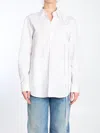 Gucci Cotton Poplin Shirt With Self-tie Neck Ribbon