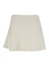 Gucci White Skirt With Hidden Side Closure In Wool Boucle Woman In White
