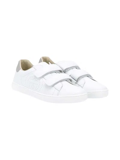 Gucci Kids' White Sneakers In Bianco