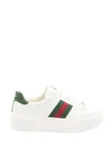 Gucci White Leather Ace Sneakers In White