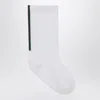 Gucci White Socks With Web Ribbon In White