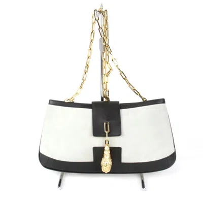 Pre-owned Gucci White Suede Shoulder Bag ()