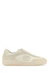 Gucci White Suede Sneakers