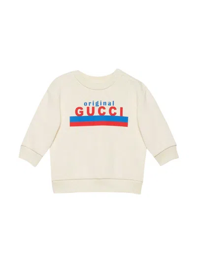 Gucci Kids' White Sweatshirt In Bianco