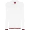 Gucci Web-stripe Polo Top In White
