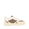 Gucci Men Re-web Low-top Leather And Suede Sneakers With Gg Supreme Fabric Inserts In Multi