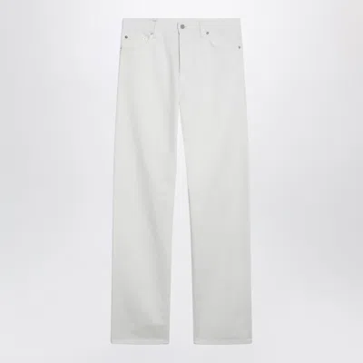 Gucci White Trousers With Horsebit Detail