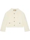 Gucci Tweed Jacket In White