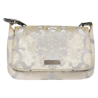 Pre-owned Gucci White Velvet Shoulder Bag ()