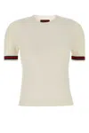 Gucci Women Extrafine Wool Sweater With Web Detail