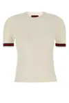 Gucci Women Extrafine Wool Sweater With Web Detail