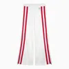 Gucci Polyester Blend Wide Leg Trousers In White