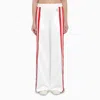 Gucci Polyester Blend Wide Leg Trousers In White