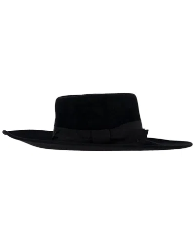 Gucci Wide Brim Felt Hat (authentic Pre-loved) In Black