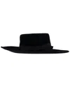 Gucci Wide Brim Felt Hat (authentic Pre-loved) In Black