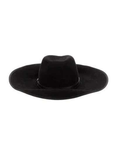 Pre-owned Gucci Wide Brim Hat In Black