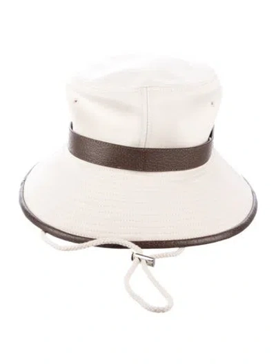 Pre-owned Gucci Wide Brim Hat In Brown