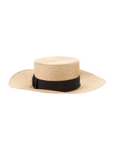 Pre-owned Gucci Wide Brim Hat In Neutral