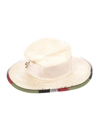 Pre-owned Gucci Wide Brim Hat In Neutral