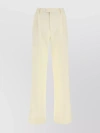 GUCCI WIDE-CUT COTTON BLEND PANT WITH EMBROIDERED ACCENTS