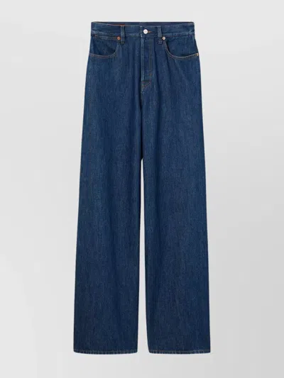 GUCCI WIDE-LEG CERTIFIED COTTON DENIM TROUSERS