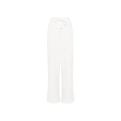 Gucci Wide-leg Cotton Sweatpants With Iconic Logo Detail In White