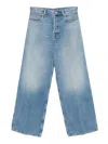 Gucci Women Wide-leg Denim Jeans