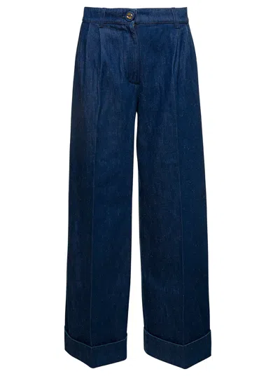 Gucci Wide-leg Denim Jeans In Blue