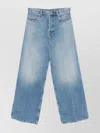 Gucci Wide-leg Denim Jeans With Faded Wash In Blue