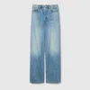 Gucci Wide Leg Denim Pants