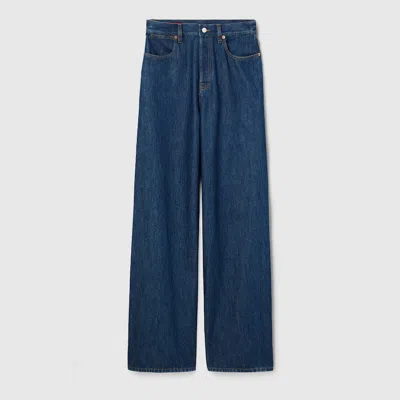 GUCCI GUCCI WIDE LEG DENIM PANTS
