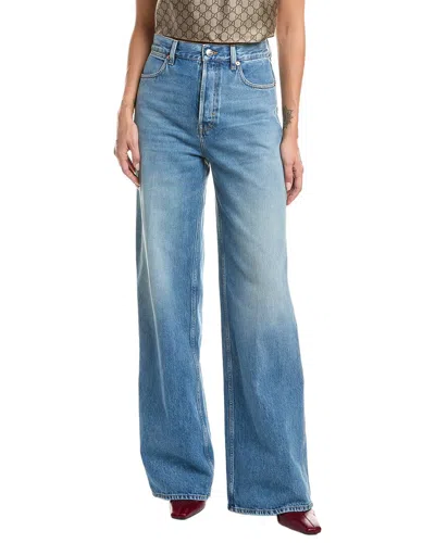 Gucci Wide Leg Jean In Multi
